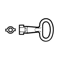 Kulcs 5mm CRN-hez kéttollú Spacial/Thalassa Schneider - NSYLDB5