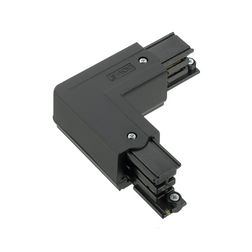 L-kanyarelem 3F világítási sínhez 16A bal 230-400V 3F falonkívüli fekete alumínium XTS 34-2 LIVAL - 19170342