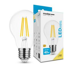 LED lámpa A60 körte A filament 4W- 40W E27 470lm 827 220-240V AC 35000h 360° 2700K Modee - ML-A60F2700K4WE27