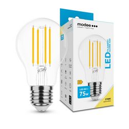 LED lámpa A60 körte A filament 8W- 75W E27 1055lm 827 220-240V AC 35000h 360° 2700K Modee - ML-A60F2700K8WE27