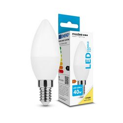 LED lámpa B37 gyertya 4,9W- 40W E14 470lm 827 220-240V AC 25000h 200° 2700K Modee - ML-C2700K4,9WN