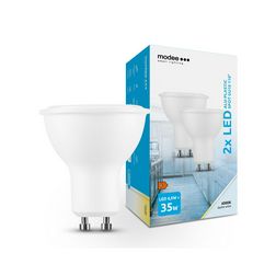 LED lámpa spot alu-műa 2db tükrös PAR16 4,5W- 35W GU10 400lm 860 220-240V AC 25000h 110° Modee - ML-GU10P6000K4,5W