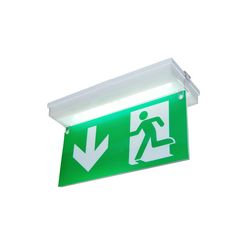 LED vészvilágító búra EXTRAPLANA-hoz szimmetrikus direkt fénykilépés műanyag F-DBL NORMALUX - FDBL