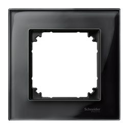 M-Elegance keret 1-es ónixfekete vízszintes és függőleges üveg Schneider - MTN404103