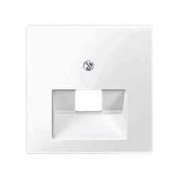 MERTEN Fedlap, 1xRJ45 aljzathoz, döntött, System-M, polárfehér - MTN296219