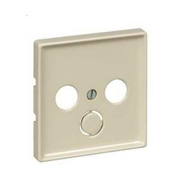 Merten-SD fedlap TV-RD-SAT koax-antennadugaljhoz műanyag krém címketartó nélkül Schneider - MTN294144