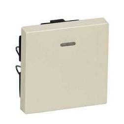 Merten-SM billentyű egyes kapcs/nyg.-hoz krém üres-jel  jelzőfényes IP20 műanyag fényes Schneider - MTN436044