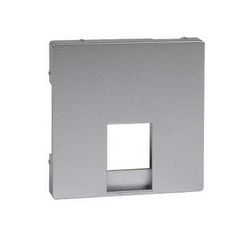 Merten-SM fedlap RJ11 telefoncsatlakozóhoz műanyag alumínium címketartó nélkül Schneider - MTN463560