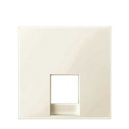 Merten-SM fedlap RJ11 telefoncsatlakozóhoz műanyag krém címketartó nélkül Schneider - MTN469644