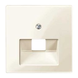 Merten-SM fedlap RJ45 adatcsatlakozóhoz műanyag krém címketartó nélkül Schneider - MTN296244