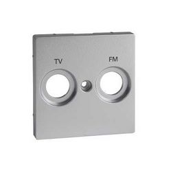 Merten-SM fedlap TV-RD koax-antennadugaljhoz műanyag alumínium címketartó nélkül Schneider - MTN299560