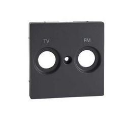 Merten-SM fedlap TV-RD koax-antennadugaljhoz műanyag antracit címketartó nélkül Schneider - MTN299514