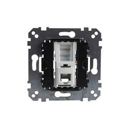 Merten telefon csatlakozó betét RJ12 fém címketartó nélkül Schneider - MTN463500