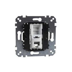 Merten telefoncsatlakozó dugalj betét UTP RJ12 6(4) Cat3 süllyesztett csavarokkal Schneider - MTN463501