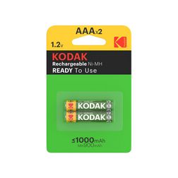 Mikro akkumulátor 2db 1.2V 1000mAh nikkel-fém-hidrid LR03 Micro(AAA/R03) AAA R2U KODAK - AAA1000B2