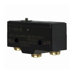 Mikrokapcsoló nyomóbütyök műanyag 1ny 1z 15A/AC15/230V IP00 csúszó érintkező Z-15G-B OMI OMRON - 382399