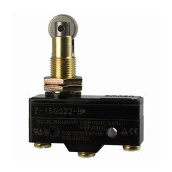 Mikrokapcsoló nyomógörgő műanyag 1ny 1z 15A/AC15/230V IP00 csúszó érintkező Z-15GQ22-B OMI OMRON - 382397