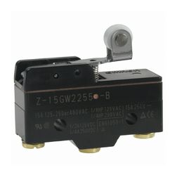 Mikrokapcsoló rövid lemezkar-görgő műanyag 1ny 1z 15A/AC15/230V IP00 Z-15GW2255-B OMI OMRON - 382408