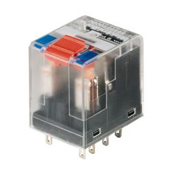 Miniatűr ipari relé tesztgombbal 12A 4-v dugaszolós 207-253VAC monostabil RCM570730 Weidmüller - 1181100000