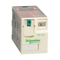 Miniatűr relé 6A 4v dugaszolós 12VDC monostabil IP40 Zelio RXM Schneider - RXM4AB1JD