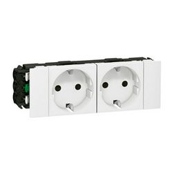 Mosaic 162/2 dugalj földelt központi fedlap fehér IP40 csatornába szorítókapcsos DLP-S LEGRAND - 077202