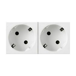 Mosaic 162/2 dugalj sínes földelt központi fedlap fehér IP20 beépített rugós LEGRAND - 077252