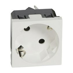 Mosaic 162 dugalj földelt központi fedlap gyerekzárral fehér IP20 beépített rugós LEGRAND - 077245