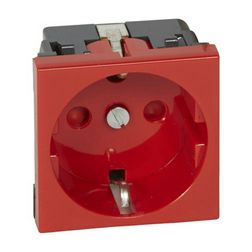 Mosaic 162 dugalj földelt központi fedlap piros IP20 modultartó csavaros LEGRAND - 077214