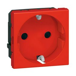 Mosaic 162 dugalj földelt központi fedlap piros IP20 modultartó szorítókapcsos LEGRAND - 077218