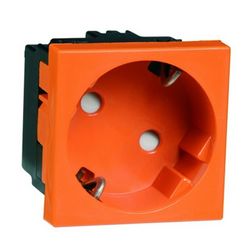 Mosaic 162 dugalj Mosaic gyerekvédős földelt narancs IP21 modultartó 6211.33 EMS Si Wi/l PEHA - 00400311