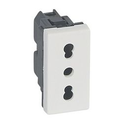 Mosaic 162 dugalj olasz P11 típus központi fedlap fehér IP41 modultartó csavaros LEGRAND - 077511