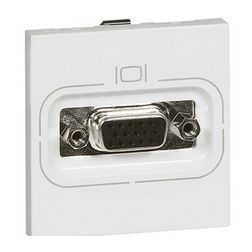 Mosaic adatcsatlakozó betét közp. fedéllel HD15 2m kábellel műanyag fehér LEGRAND - 078757