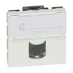 Mosaic adatcsatlakozó dugalj modul UTP RJ45 8(8) Cat5e fehér bepattintás LEGRAND - 076554