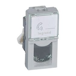 Mosaic adatcsatlakozó dugalj modul UTP RJ45 8(8) Cat6 alumínium bepattintás LEGRAND - 079461