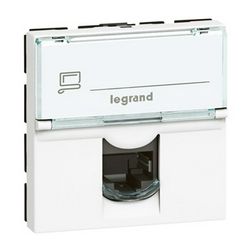 Mosaic adatcsatlakozó RJ45 8(8) dugalj Cat5e metszőkapcsos fehér LEGRAND - 076555