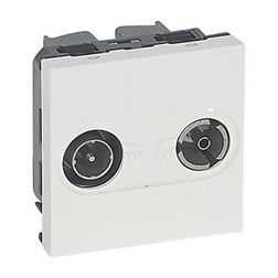 Mosaic antenna aljzat modul TV-R süllyesztett 2-kimenet átmenő 14dB/860MHz LEGRAND - 078787