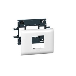 Mosaic csatorna-szerelvénykeret 85mm-fedélhez 2-egység kezeletlen műanyag fényesfehér DLP LEGRAND - 010992