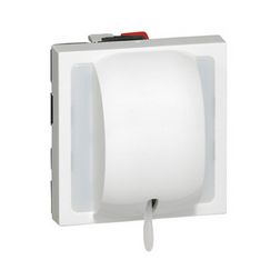 Mosaic N106 nyomó 2M betét közp. fedéllel 1- húzózsinór 1v fehér IP20 süllyesztett dmax. LEGRAND - 077044