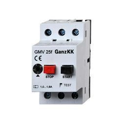 Motorvédő kapcsoló 0,16-0,25A-hő 100kA fix termomágneses csavaros GMV 25F Ganz KK - 400-2000-002