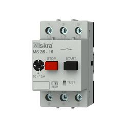 Motorvédő kapcsoló 3P 10-16A-hő 4kA fix termomágneses csavaros MS25 Iskra - 30.107.965