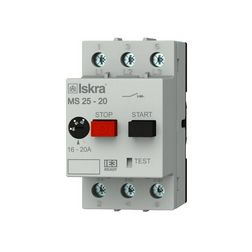 Motorvédő kapcsoló 3P 16-20A-hő 4kA fix termomágneses csavaros MS25 Iskra - 30.107.966