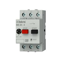 Motorvédő kapcsoló 3P 2,5-4A-hő 50kA fix termomágneses csavaros MS25 Iskra - 30.107.962