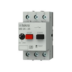 Motorvédő kapcsoló 3P 20-25A-hő 4kA fix termomágneses csavaros MS25 Iskra - 30.107.967