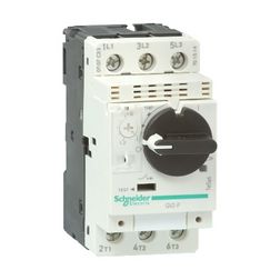 Motorvédő kapcsoló 3P 4-6.3A-hő 100kA fix termomágneses csavaros TeSys GV2-P Schneider - GV2P10