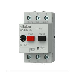 Motorvédő kapcsoló 3P 6,3-10A-hő 6kA fix termomágneses csavaros MS25 Iskra - 30.107.964