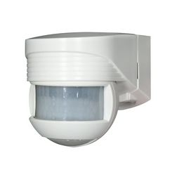 Mozgásérzékelő kültéri falra 12x10m 140° PIR 1000W 230V fehér IP44 LC-Click-N 140 B.E.G. - 91001