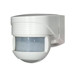 Mozgásérzékelő kültéri falra 12x10m 200° PIR 1000W 230V fehér IP44 LC-Click-N 200 B.E.G. - 91002
