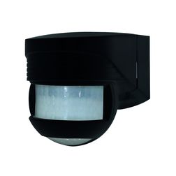 Mozgásérzékelő kültéri falra 12x10m 200° PIR 1000W 230V fekete IP44 LC-Click-N 200 B.E.G. - 91022