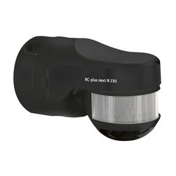 Mozgásérzékelő kültéri falra 20x20m 230° PIR 3000W 240V fekete IP54 RC-plus next N 230 B.E.G. - 93333