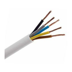 Műanyagköpenyű kábel H05VV-F 5x 1.5mm2 hajlékony 300V/U0 500V fehér H05VV-F (MT) 100m KÁBELgyártó - MT5X1,5.